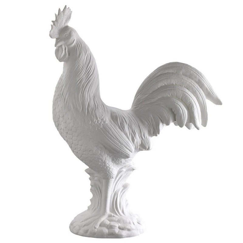 Статуэтка Rooster Bisc. Белый Статуэтка Rooster Bisc. Белый в Челябинске | Loft Concept