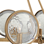 Люстра круглая с прозрачными рельефными плафонами Crystal Prism варинант исполнения - 2 | Loft Concept в Челябинске