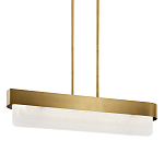 Люстра подвесная прямоугольная цвета латунь Kichler варинант исполнения - 1 | Loft Concept в Челябинске