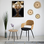 Бра в форме диска из натурального камня с декоративным центральным элеменом Cryptocrystalline Stone варинант исполнения - 2 | Loft Concept в Челябинске