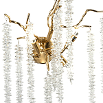Бра с декором в виде ветвей с хрустальными подвесками Fairytree Gold Crystal Wall Lamp варинант исполнения - 2 | Loft Concept в Челябинске