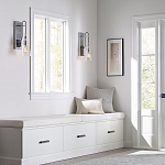 Бра с плафоном в форме колокола из прозрачного стекла с пузырьками Feiss варинант исполнения - 6 | Loft Concept в Челябинске