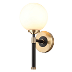 Бра с белым стеклянным плафоном в форме шара Cedar & Moss Light варинант исполнения - 1 | Loft Concept в Челябинске