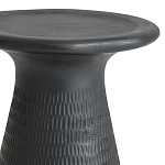 Круглый приставной столик из массива манго Piero Black Side Table варинант исполнения - 2 | Loft Concept в Челябинске