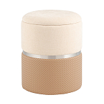 Пуф Mauldine с ящиком бежевый с экокожей варинант исполнения - 1 | Loft Concept в Челябинске