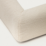 Кровать со съемным бежевым чехлом из ткани букле White Boucle Collection варинант исполнения - 5 | Loft Concept в Челябинске