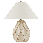 Настольная лампа с волнистым узором и абажуром в форме конуса Macrame варинант исполнения - 3 | Loft Concept в Челябинске