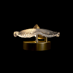 Бра в форме прозрачного стеклянного цветка с рельефной текстурой Textured Glass варинант исполнения - 12 | Loft Concept в Челябинске