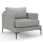 Мебельная ткань Шенилл серый цвет 138 см T4-29 варинант исполнения - 3 | Loft Concept в Челябинске