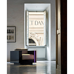 Дизайнерское кожаное кресло Poltronova Saratoga Armchair варинант исполнения - 4 | Loft Concept в Челябинске