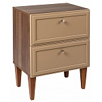 Тумба прикроватная бежевая из массива бука с 2-мя ящиками Wenge Light варинант исполнения - 1 | Loft Concept в Челябинске