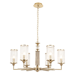 Люстра с 6-ю цилиндрическими стеклянными плафонами Jeanette варинант исполнения - 1 | Loft Concept в Челябинске