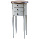 Круглый небольшой комод в стиле прованс Montmartre Provence Chest of Drawers варинант исполнения - 2 | Loft Concept в Челябинске