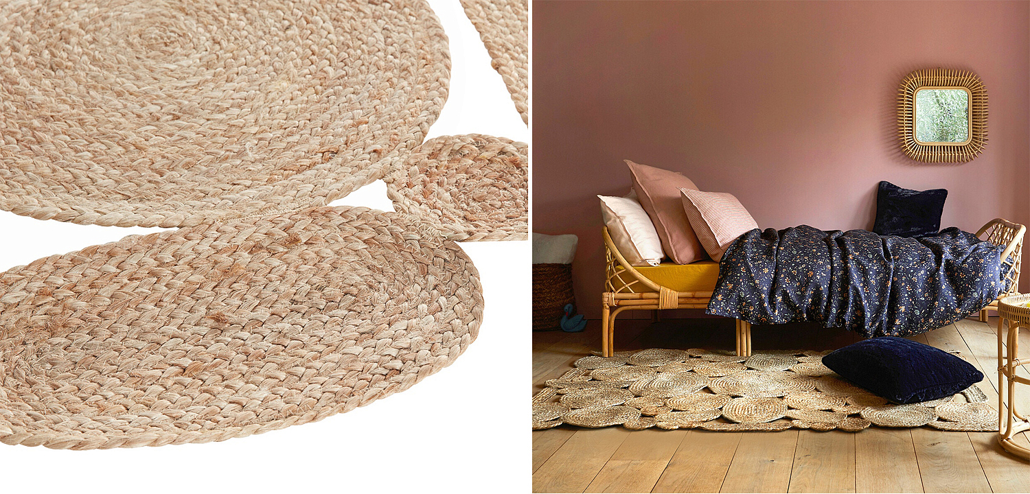 Ковер Carpet Jute Circles 100% джут Ковер Carpet Jute Circles 100% джут - Loft-Concept в Челябинске