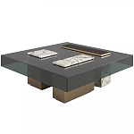 Дизайнерский журнальный стол с квадратной столешницей на 3-х ножках Oloha варинант исполнения - 1 | Loft Concept в Челябинске