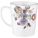 Кружка фарфоровая с рисунком цветов 400 мл Garden Whisper Porcelain Set  варинант исполнения - 1 | Loft Concept в Челябинске