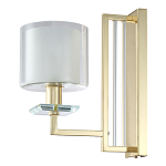 Бра с геометрическим каркасом из металла и цилиндрическим стеклянным плафоном Laurent варинант исполнения - 5 | Loft Concept в Челябинске