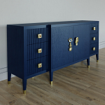 Большой Комод-буфет Elsa Dreams Blue с ящиками варинант исполнения - 3 | Loft Concept в Челябинске