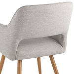 Стул в рогожке серого цвета NEASAN STOOL варинант исполнения - 6 | Loft Concept в Челябинске