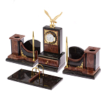 Настольный письменный набор из лемезита и змеевика с декором в виде Орла в подарочной упаковке Successful Leader варинант исполнения - 2 | Loft Concept в Челябинске