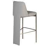 Стул барный серый с обивкой из экокожи Special Support варинант исполнения - 2 | Loft Concept в Челябинске