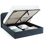 Двуспальная кровать с подъемным механизмом Mathise Bed Deep Blue варинант исполнения - 4 | Loft Concept в Челябинске