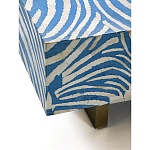 Кофейный стол Kenya Coffee Table Bone Inlay ZEBRA blue варинант исполнения - 3 | Loft Concept в Челябинске