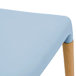 Пластиковый стул на ножках из массива бука Ferret Blue варинант исполнения - 6 | Loft Concept в Челябинске