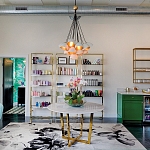 Люстра с 15-ю белыми  плафонами с золотой внутренней поверхностью Hinkley варинант исполнения - 4 | Loft Concept в Челябинске