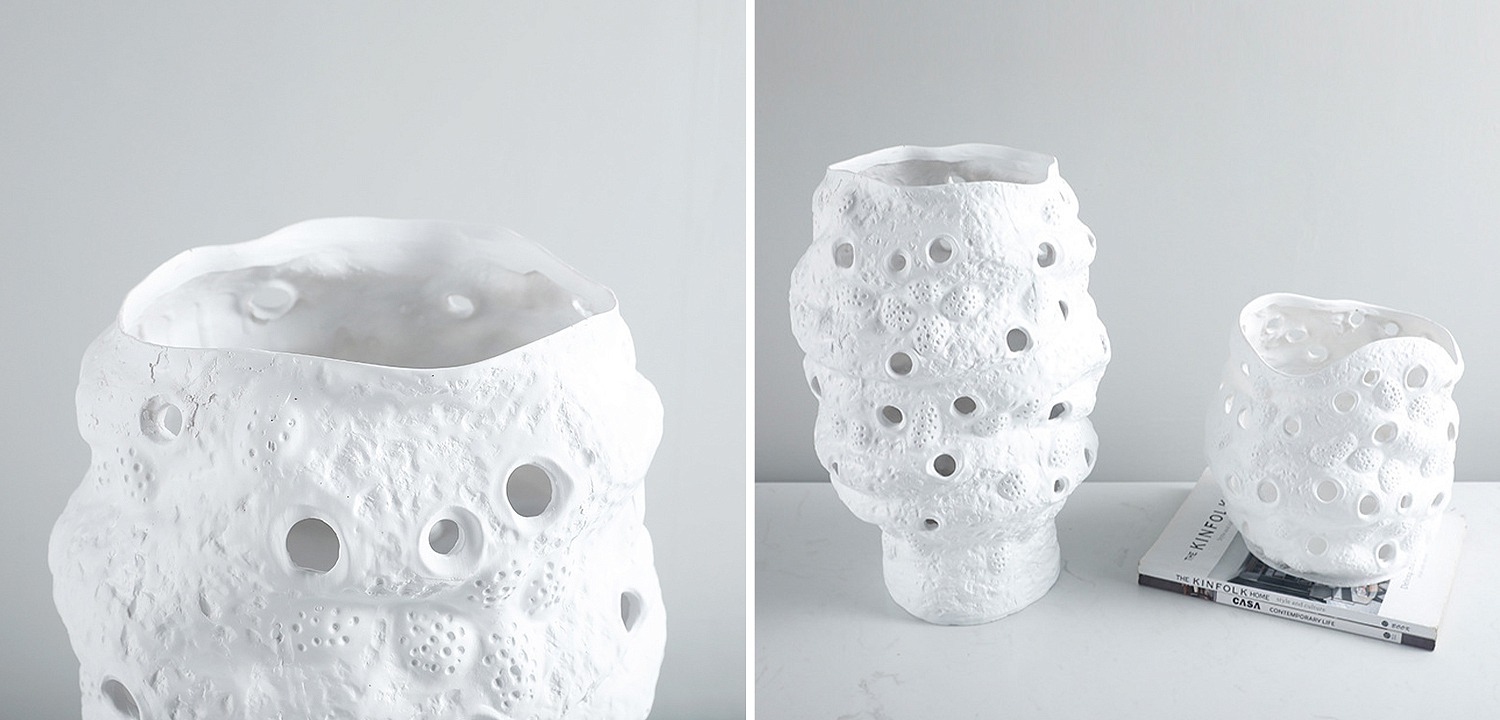 Ваза белая Rie White Vase M Ваза белая Rie White Vase M - Loft-Concept в Челябинске