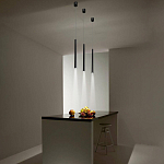 Подвсеной светильник светодиодный металлический цилиндрической формы Высота 100 см Trumpet tube варинант исполнения - 5 | Loft Concept в Челябинске