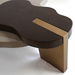 Кофейный стол со столешницей волнистой формы Gale Curved Coffee Table варинант исполнения - 2 | Loft Concept в Челябинске