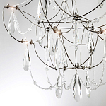 Люстра с каркасом из тонких металлических нитей и хрустальными подвесками Crystal Metal Threads Chandelier 40 варинант исполнения - 4 | Loft Concept в Челябинске