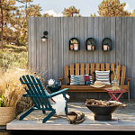 Садовая скамья из массива акации Ruth Wooden Bench варинант исполнения - 2 | Loft Concept в Челябинске