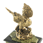 Часы настольные из натурального камня с декором в виде орла Eagle Stone Clock варинант исполнения - 9 | Loft Concept в Челябинске
