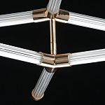 Люстра с геометрической конструкцией из вытянутых цилиндрических плафонов Hex Scaffold  варинант исполнения - 9 | Loft Concept в Челябинске