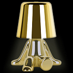 Настольная лампа фигурная золотого цвета с гладким абажуром Высота 17 см Sophia варинант исполнения - 1 | Loft Concept в Челябинске