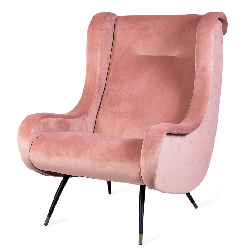 Кресло Sofia pink Розовый пастельный Кресло Sofia pink Розовый пастельный в Челябинске | Loft Concept