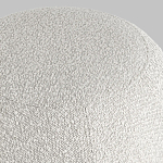 Пуф в ткани букле молочного цвета Pikelet варинант исполнения - 5 | Loft Concept в Челябинске