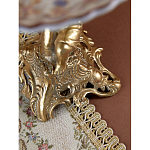 Чаша с цветочным орнаментом на ножке в виде бронзового ангела Eden Garden варинант исполнения - 10 | Loft Concept в Челябинске