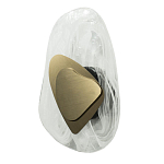 Бра овальное из стекла с золотым элементом Flow Texture  варинант исполнения - 2 | Loft Concept в Челябинске