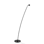 Торшер с изогнутой черной металлической стойкой и цилиндрическим плафоном Davide Groppi варинант исполнения - 8 | Loft Concept в Челябинске