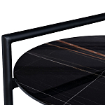 Стол журнальный круглый черный с полкой Inherence варинант исполнения - 2 | Loft Concept в Челябинске