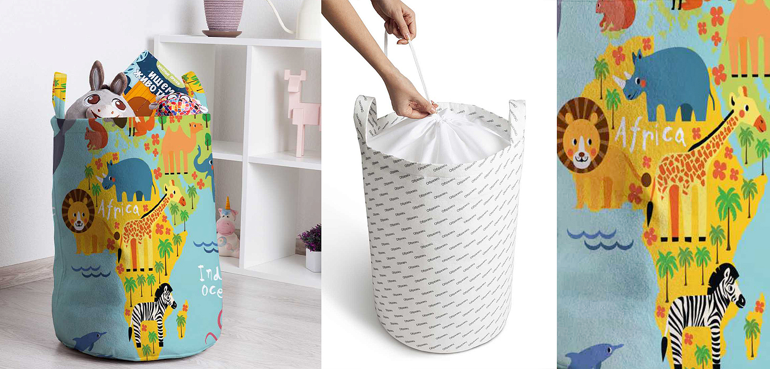 Корзина Funny Map Basket Корзина Funny Map Basket - Loft-Concept в Челябинске