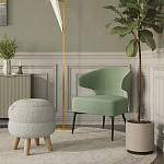 Современное мягкое кресло на металлических ножках Rakush Pistachio варинант исполнения - 8 | Loft Concept в Челябинске