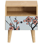 Прикроватная тумба с изображением на ящике Elise Nightstand варинант исполнения - 13 | Loft Concept в Челябинске