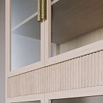 Витрина Primo со стеклянными фасадами и 2 ящиками Светлый дуб варинант исполнения - 6 | Loft Concept в Челябинске