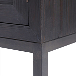 Тумба черная из дерева двухдверная Geometric Double Door Nightstand варинант исполнения - 3 | Loft Concept в Челябинске