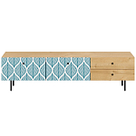 Длинная ТВ-тумба с принтом на ящиках Elise TV Stand варинант исполнения - 9 | Loft Concept в Челябинске