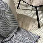 Плед из шерсти мериноса серого цвета 130×180 см Gray Waves варинант исполнения - 5 | Loft Concept в Челябинске